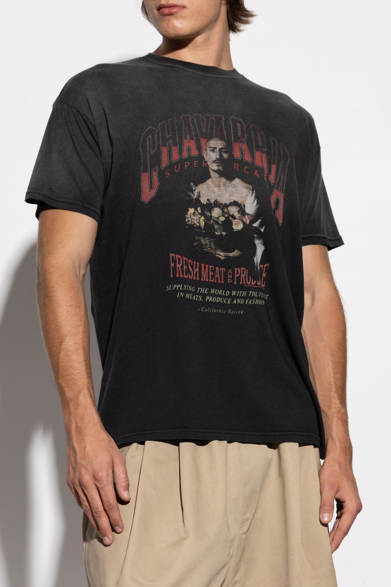Black T-shirt 'San Chachi Produce' Willy Chavarria - Vitkac